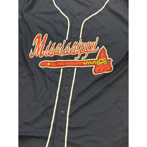 Vintage Mississippi Braves Stadium Giveaway Minor League Baseball Jersey 2XL - Picture 5 of 7